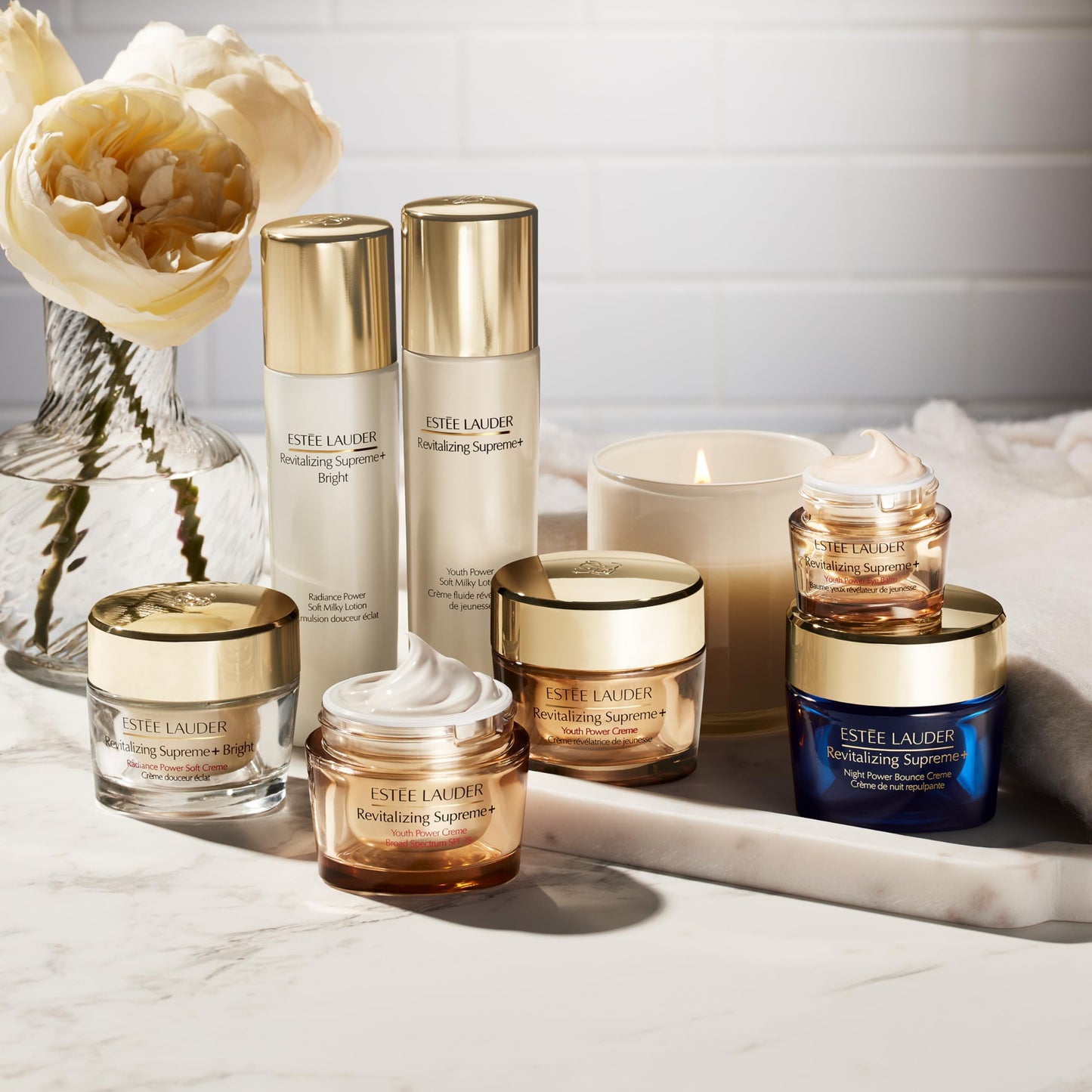 Estée Lauder Revitalizing Supreme+ Bright Radiance Power Soft Cream Moisturizer with Vitamin C | For Dullness, 1.7 Ounce