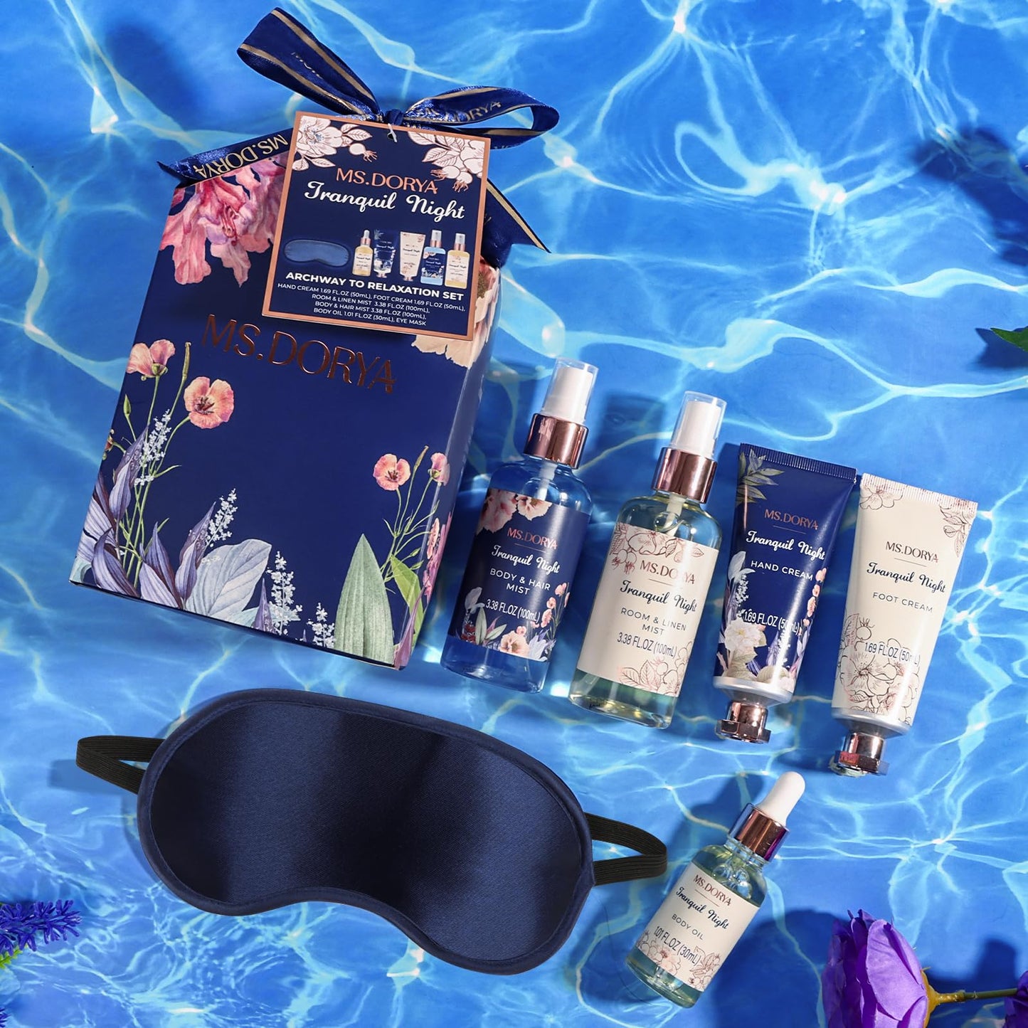 Birthday Gift Baskets for Women - 6 Pcs Self Care Gifts Set Gifts for Her, Gifts for Women Mom Wife Grandma, Relaxing Spa Gift Baskets At Home for Her, Anniversary