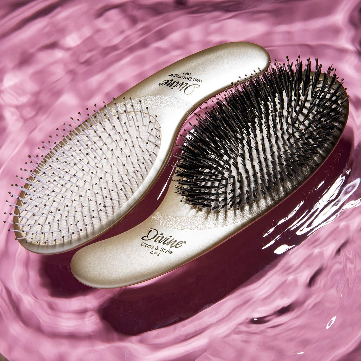 Olivia Garden Divine Revolutionary Hair Brush - Ergonomic Design, Gentle on Hair & Scalp