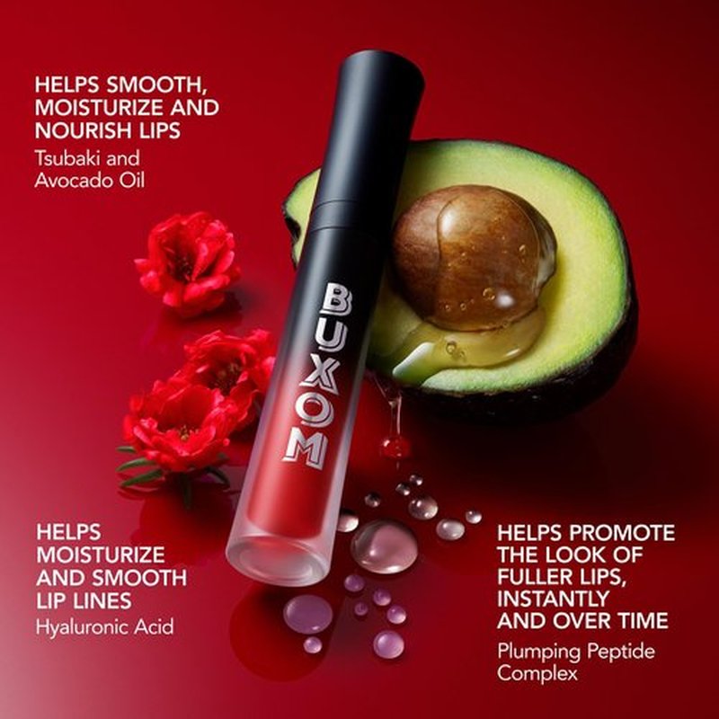 Buxom Full-On Plumping Liquid Lipstick Matte, Plumping Lip Color with Vitamin E, Hyaluronic Acid & Plumping Peptide Complex, Hydrates & Smooths Lip Lines, Transfer-Proof, Cruelty-Free (Red Hot)