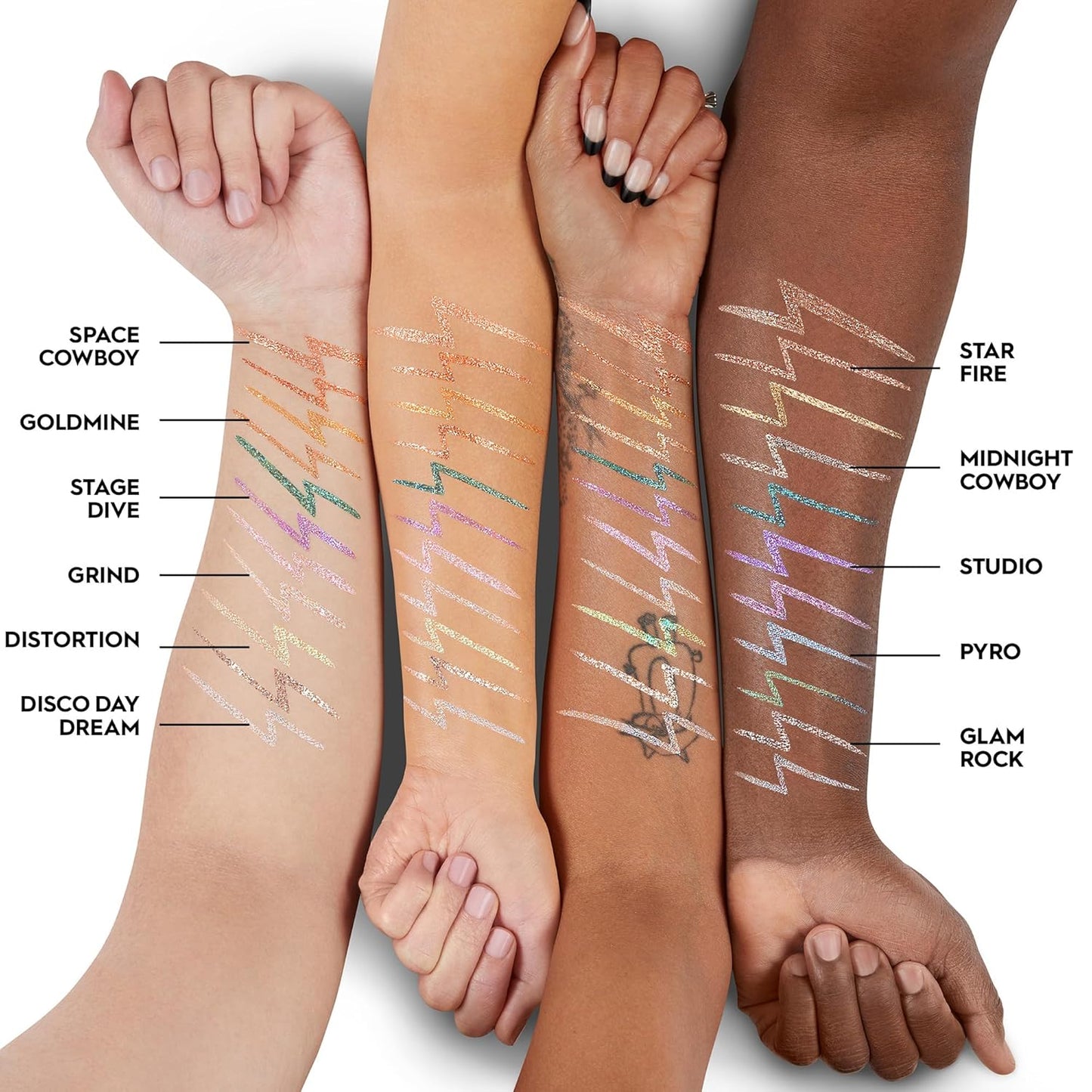 Urban Decay Moondust Liquid Glitter Eyeliner – Longwear Sparkle Liner & Eyeshadow Topper - Quick-Drying, Water-Based Formula – Buildable Shimmer Shades - Vegan Formula