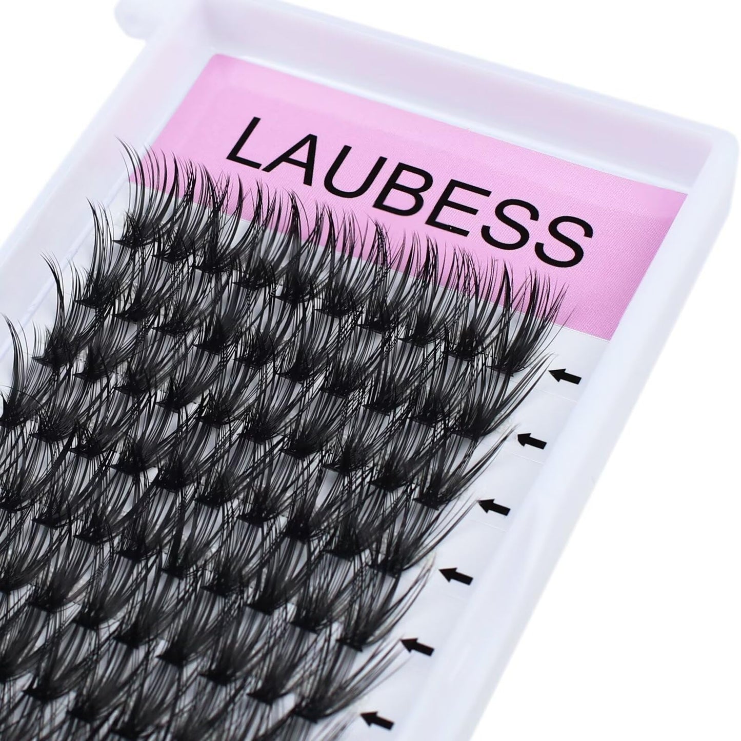 DIY Eyelash Extension 40D Clusters Lashes D Curl Individual Lashes Clusters Extensions Natural Look 3D Effect Black Individual False Eyelashes 10D-40D Supplies 120pcs (40D-0.07D, 13mm)
