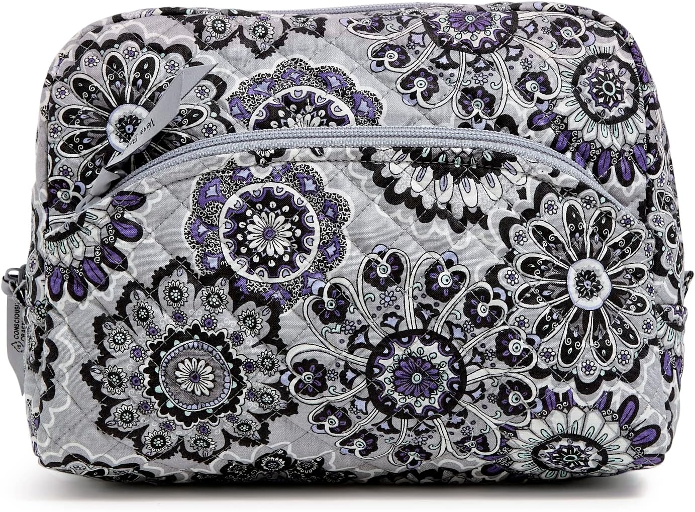 Vera Bradley Women's Cotton Large Cosmetic Makeup Organizer Bag