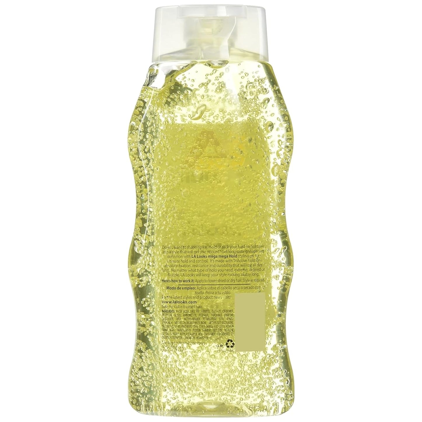 La Looks Gel #9 Mega Mega 20 Ounce (Yellow) (591ml) (6 Pack)