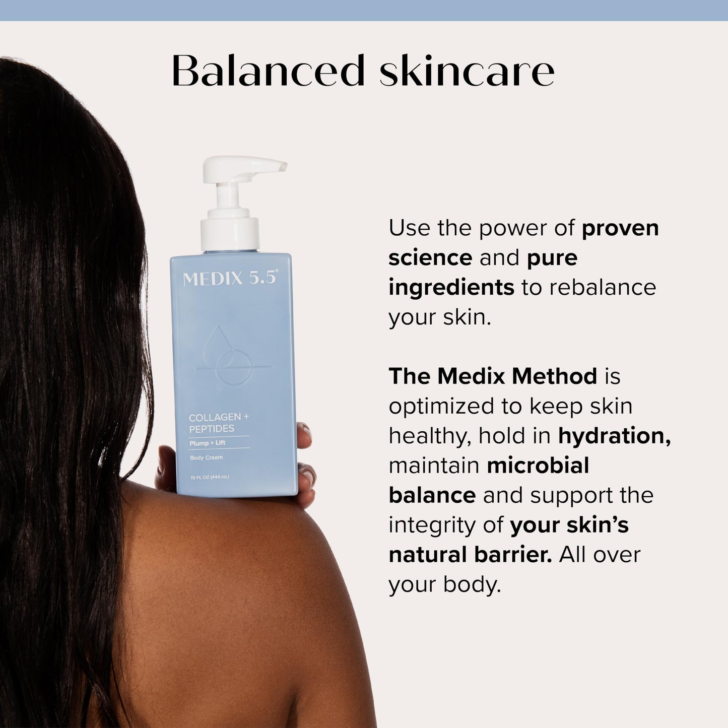 Medix 5.5 Fragrance Free Firming Retinol Body Lotion + Collagen Peptides Cream 2pc Skin Care Set, Crepey Skin Treatment, Anti Aging Body Cream & Face Moisturizer For Crepe Skin, Cellulite, Wrinkles