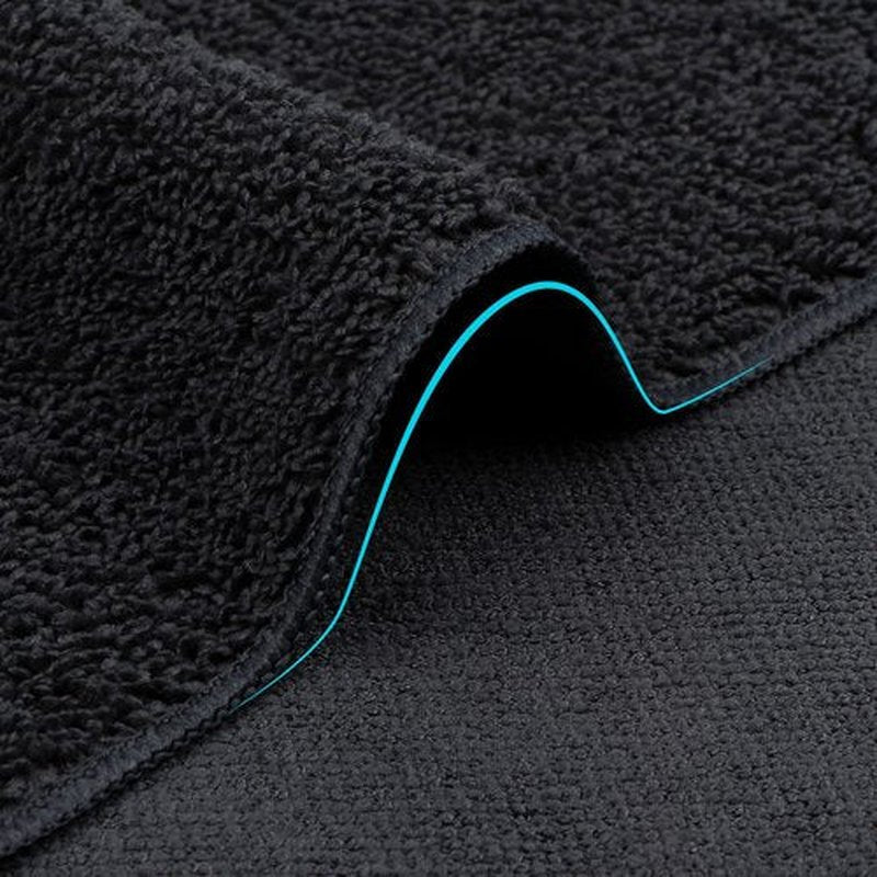 Orighty Washcloths Bulk Towels Set 50 Pack, Highly Absorbent and Super Soft Microfiber Fingertip Towels, Multi-Purpose Wash Cloths for Bathroom, Hotel, Spa, and Gym, 12x12 Inch, Black