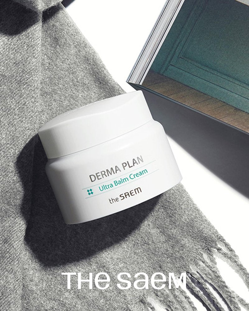 THESAEM Derma Plan Ultra Balm Cream 60ml / 2.02oz - Ceramide and Shea Butter Intensive Hydrating and Soothing Facial Cream, Vegan and Hypoallergenic Skin Care