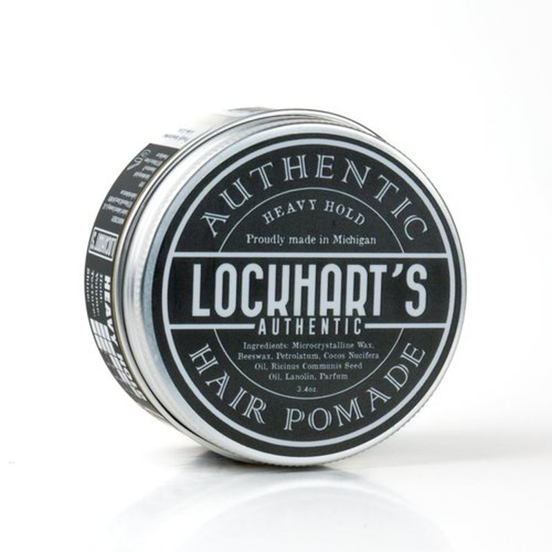 Lockhart’s Authentic Handcrafted Heavy Hold Hair Pomade, Low Shine, Coco Vanilla Scent, (3.4oz.)