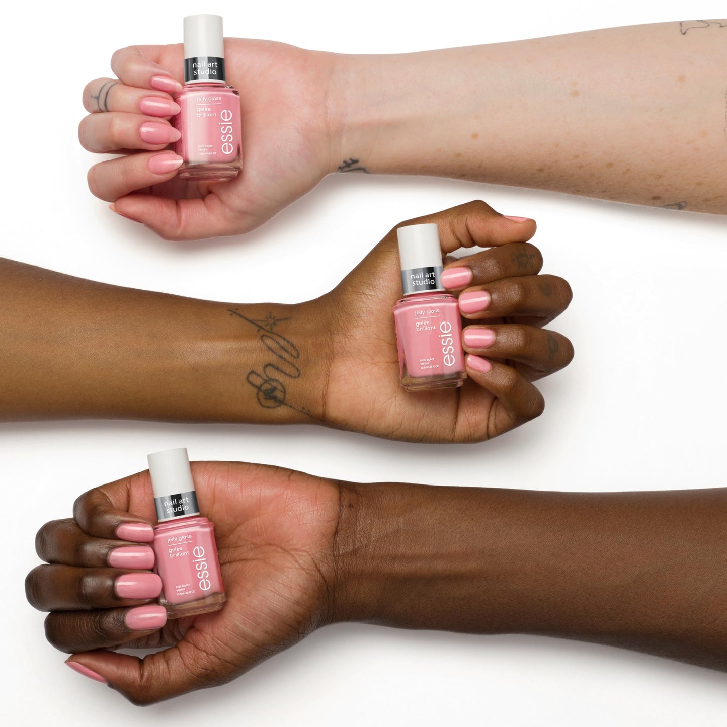 essie Nail Art Studio Jelly Gloss Nail Polish, Vegan, Sheer Pink Nail Polish, Blush Jelly, 0.46 Fl Oz