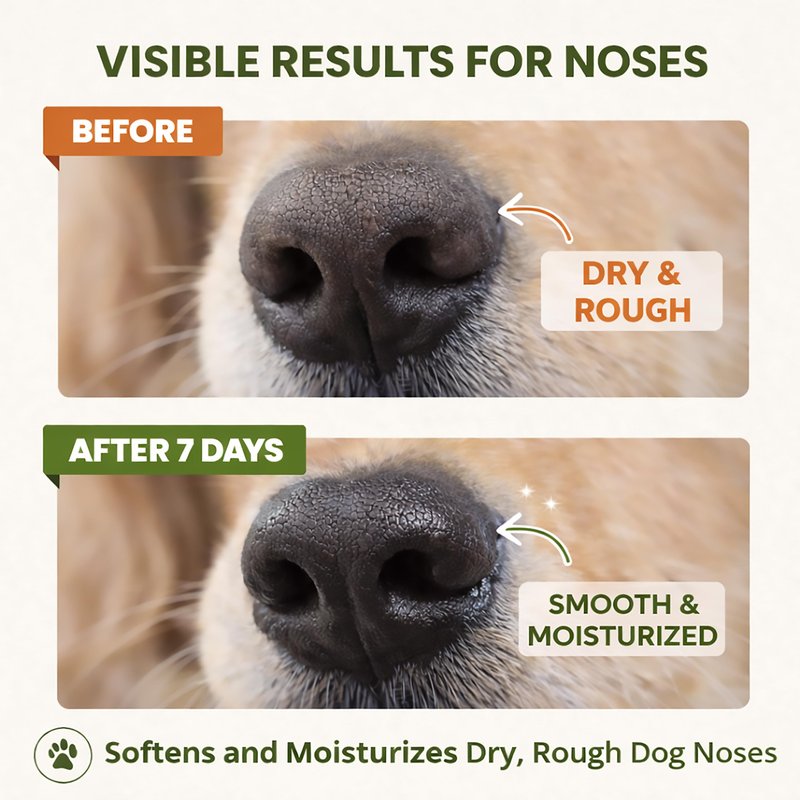 Dog Paw Balm & Nose Balm Stick for Dogs and Cats 1.41oz(40g), Lick-Safe Paw Wax Moisturizer for Dry Cracked Paws, Nose and Elbows, Helps Protect Against Hot Pavement,Snow and Road Salt