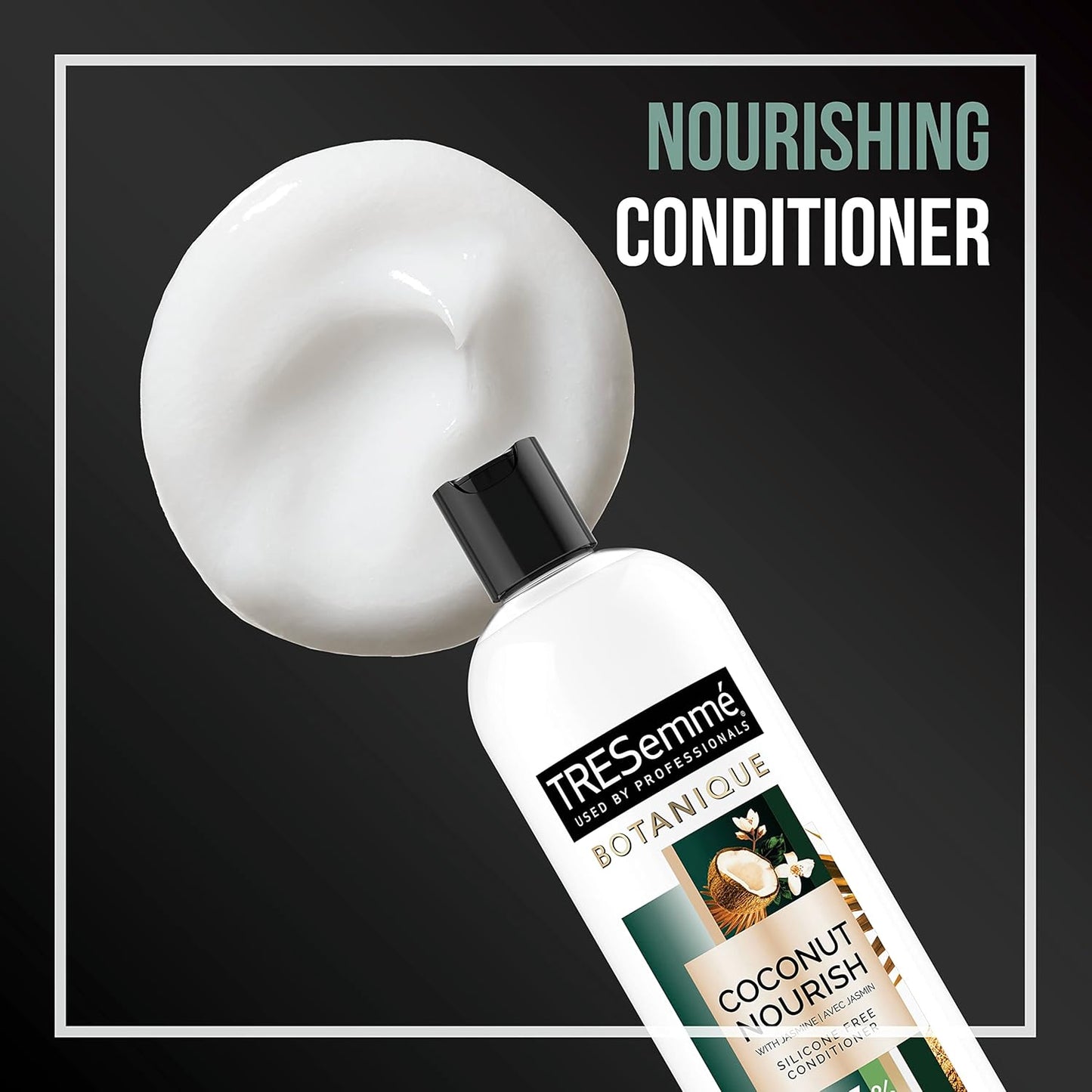 TRESemmé Botanique Conditioner for Dry Hair And Damaged Hair Botanique Coconut Nourish 92% Natural Derived Ingredients with Professional Performance 16 fl oz