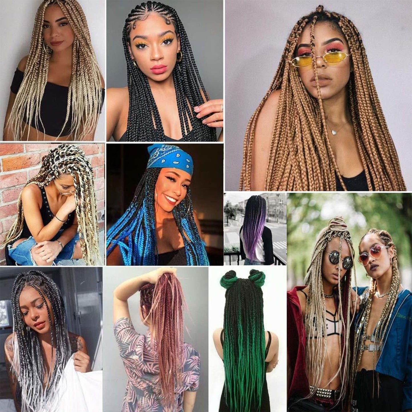 Lbsiwi Pre Stretched Braiding Hair 26 Inch 8 Packs Ombre Braiding Hair EZ Hair Itch Free Crochet Twist Hair Hot Water Setting Professional Soft Yaki Texture Synthetic Hair Extensions (26inch 1B/Gray#)