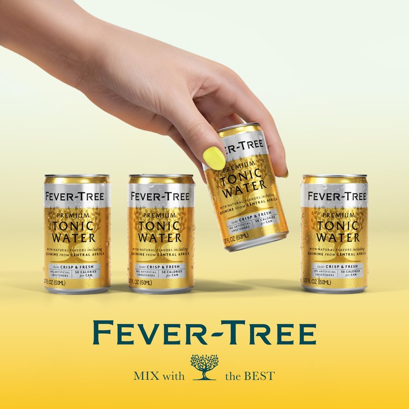 Fever-Tree Tonic Water – Premium Mixer for Cocktails and Mocktails, 24 x 5.1 Cans – Naturally Sourced, Non-GMO
