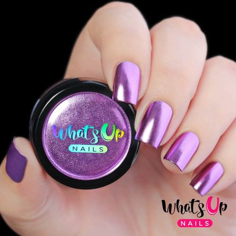 Whats Up Nails - Lilac Chrome Powder For Mirror Nails
