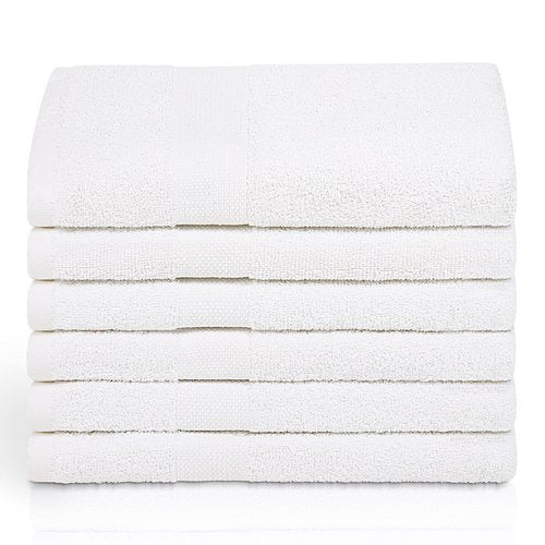 Simpli-Magic 79404 Bath Towels, White, 25x50 Inches Towels for Pool, Spa, and Gym Lightweight and Highly Absorbent Quick Drying Towels, 25 in x 50 in
