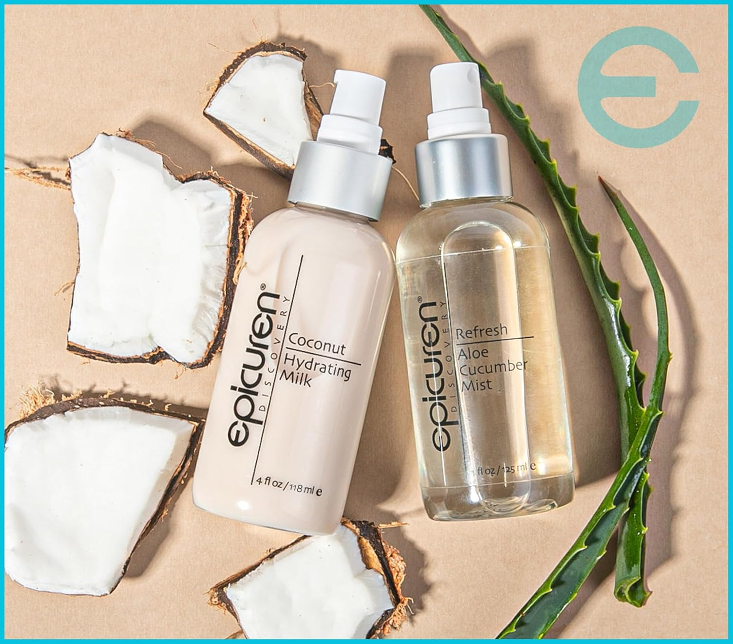 Coconut Hydrating Milk by Epicuren DISCOVERY - 4 oz Moisturizer for Dry Skin