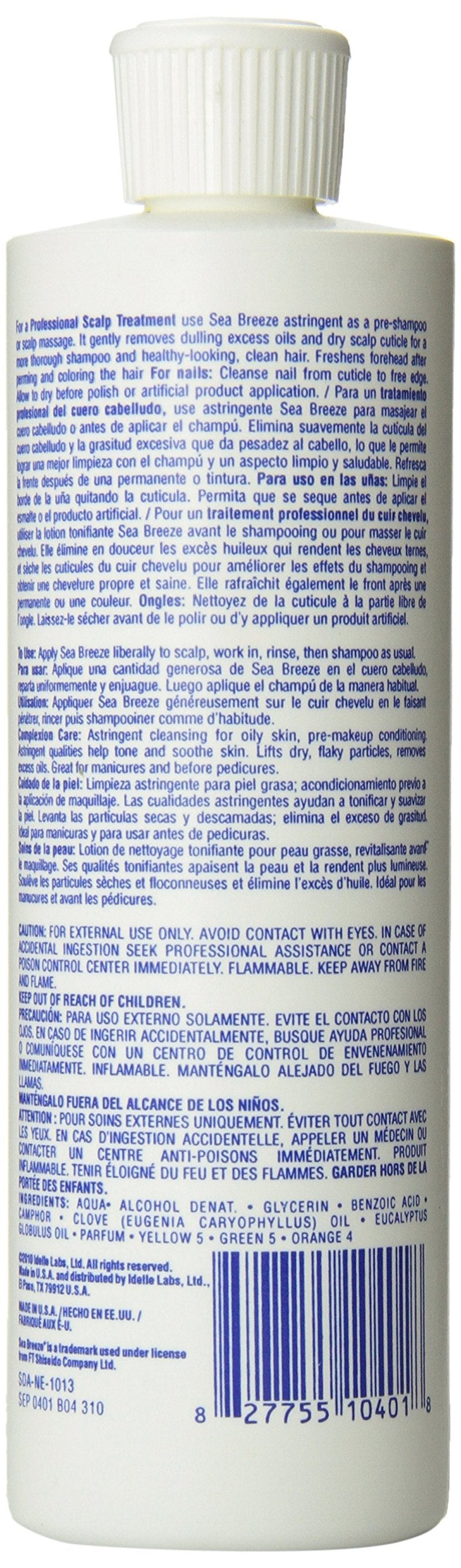 Seabreeze Astringent, White, 12 Fl Oz