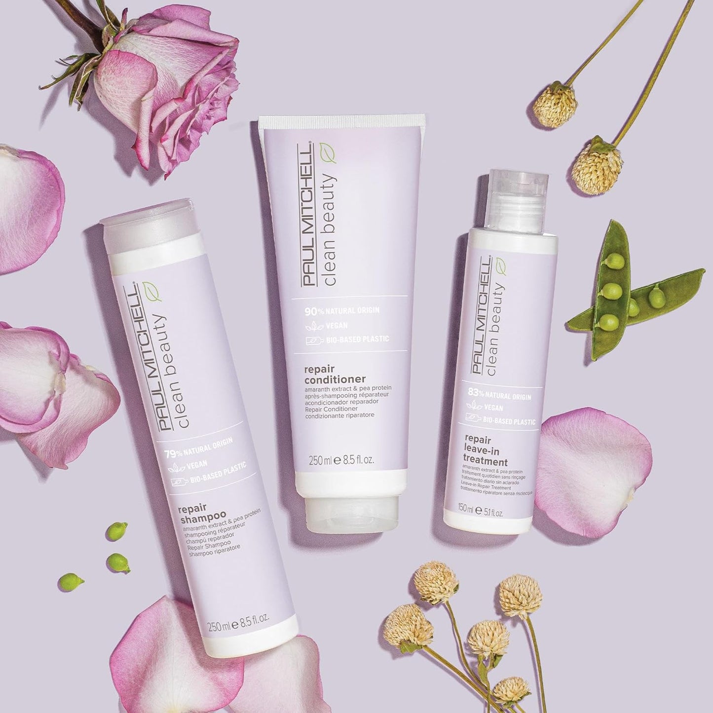 Paul Mitchell Clean Beauty Repair Conditioner, Strengthens, Balances Moisture, For Damaged, Brittle Hair