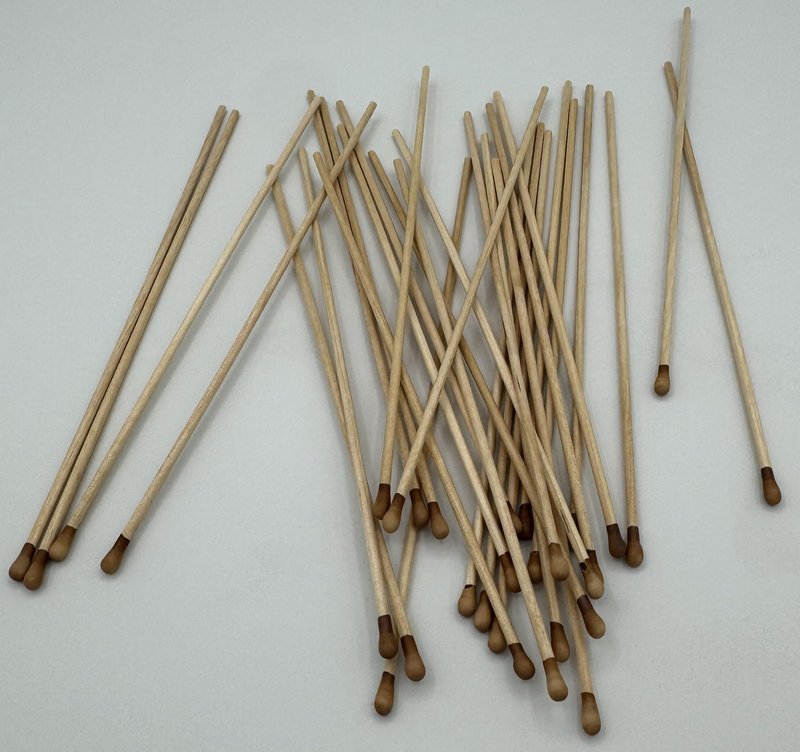 100/Pack Wood Silver Nitrate Caustic 6" Sticks Long Caustic Applicators Individual Use Sticks