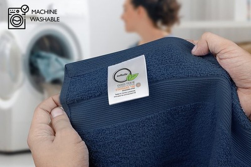 Premium Wash Cloths Pack of 12 (13" x 13" Inches)- 100% Combed Ring Spun Cotton WashCloth - Luxury Washcloths – Ultra Soft Face Towels - Highly Absorbent Wash Cloth for Face (Navy Blue)