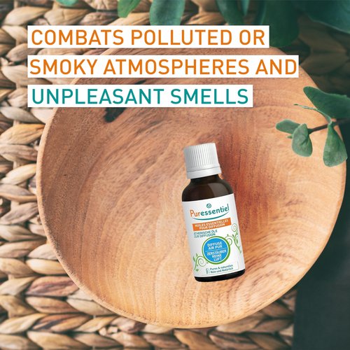Puressentiel Diffusion Essential Oil - Naturally Derived Aromatherapy Blend - Formulated for Diffusion - Made with Beneficial Essential Oils - Eco-Friendly Products - Air Purifying Blend - 1.01 oz