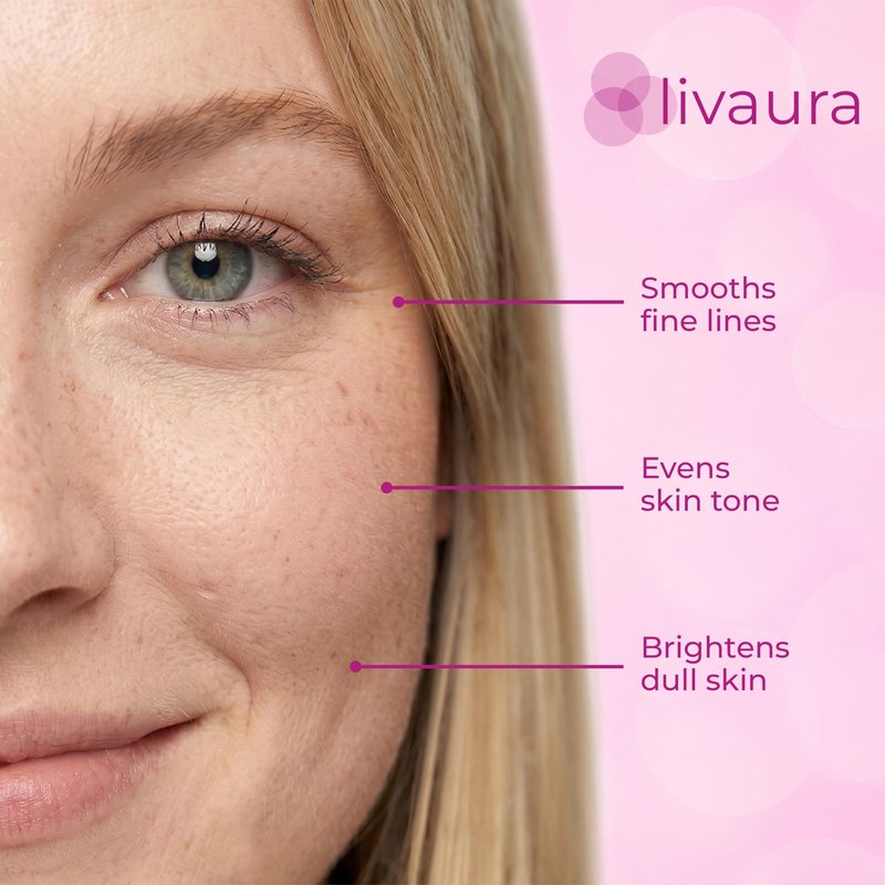 LIVAURA Retinol Skin Brightener - Brightening Face Serum for Dark Spots