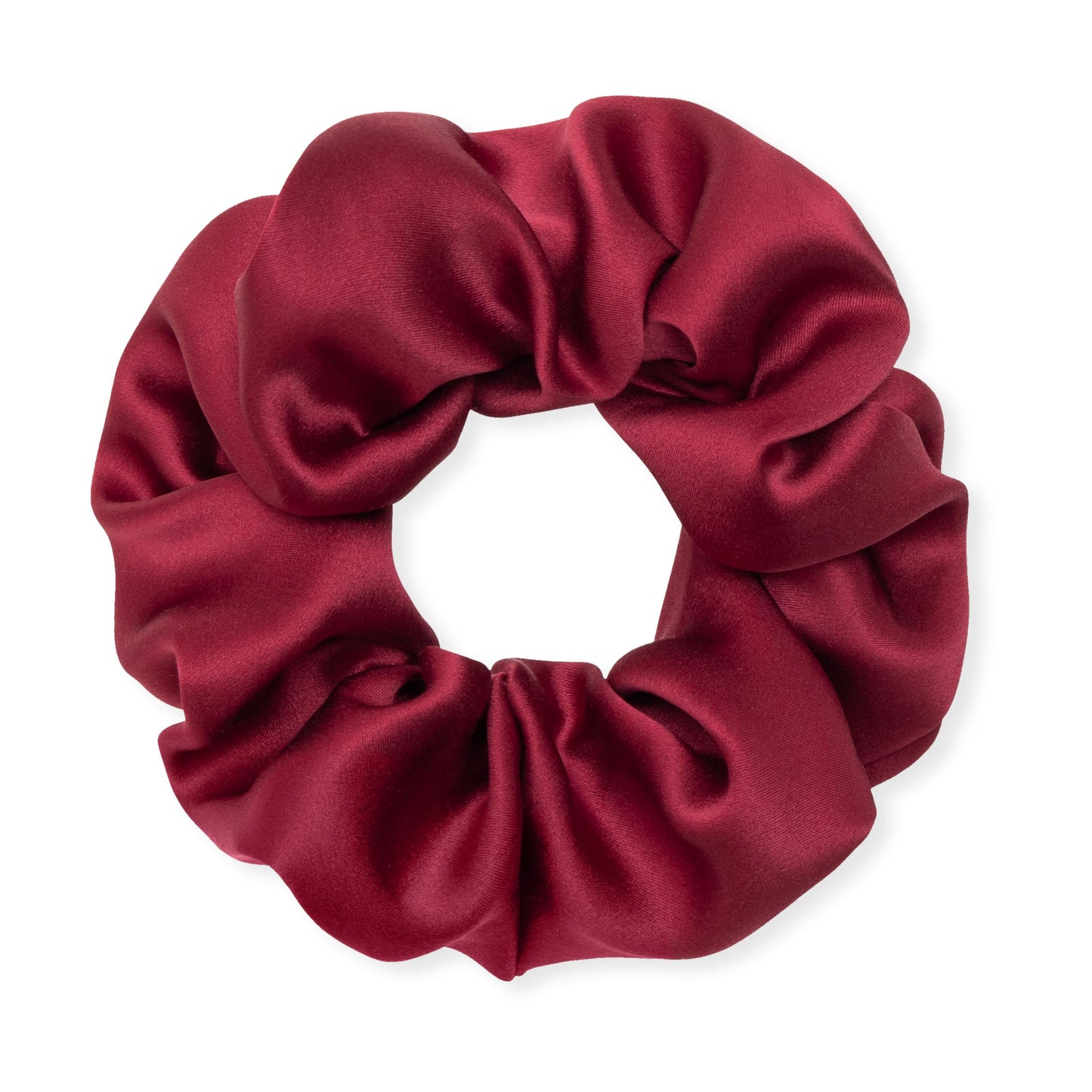 MurierSilk Mulberry Silk Hair Scrunchies, Elastic Ponytail Holders & Hair Wraps for Women - 100% Pure Silk Prevents Frizz & Breakage (Red)