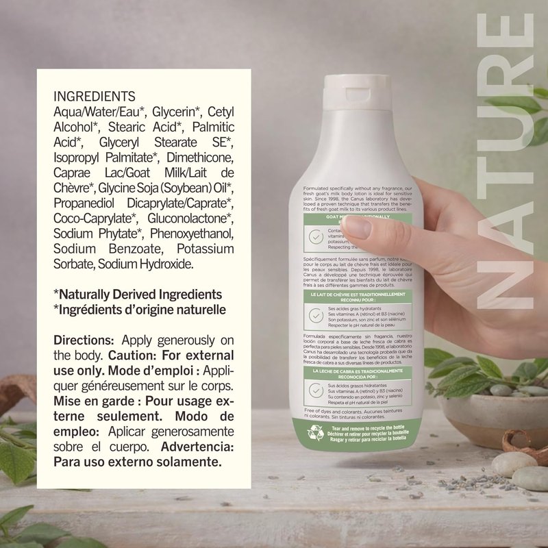 Goat Milk Body Wash - Fragrance Free Natural Cleanser for All Skin Types | 16.9 Fl Oz
