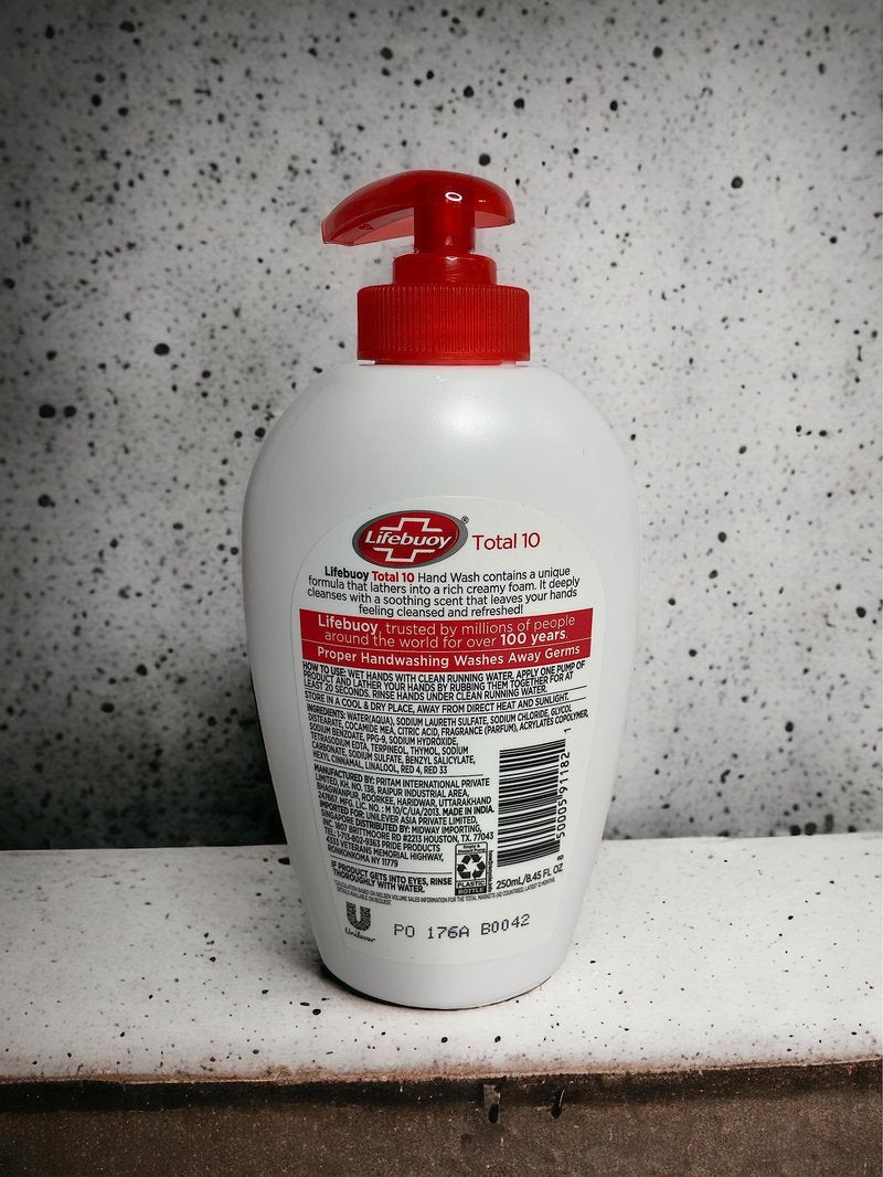 Lifebuoy Handwash Total 10 Liquid Soap 8.45 FL OZ