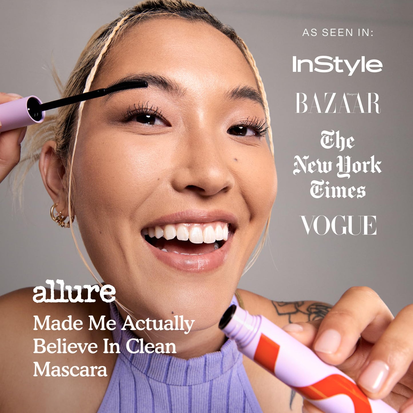 Tower 28 Mini SOS Daily Rescue Facial Spray (1 Oz) + MakeWaves Mascara in Jet - Hypochlorous Acid Spray to Calm Irritation with Volumizing + Lengthening Mascara for Sensitive Eyes (2 Count)