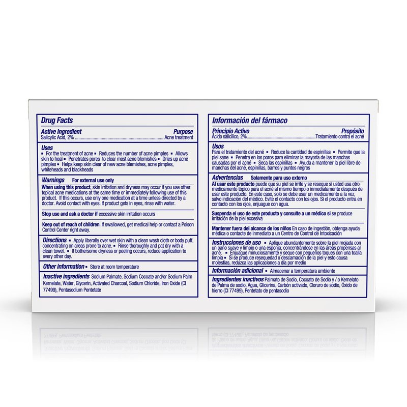 Asepxia Salicylic Acid & Activated Charcoal Bar Soap | Acne Treatment, Reduces Pimples & Blemishes, Deep Cleansing Facial Cleanser, Dries Out Acne, Prevents Breakouts, Face wash, 4 Oz, 5-Pack