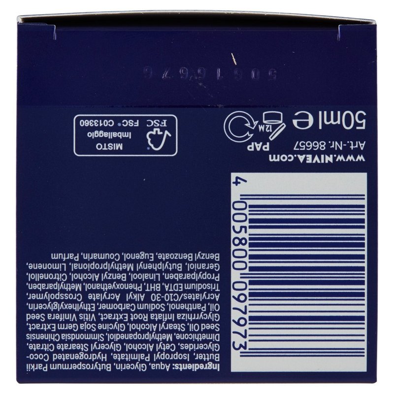 NIVEA Vital Soja Anti‑Age Night Care Cream for Mature Skin, Face Moisturizing Nighttime Skin Care Formula with Soy Extract, Jojoba and Shea Butter, Lightweight Jar 50 ml, 1.69 oz
