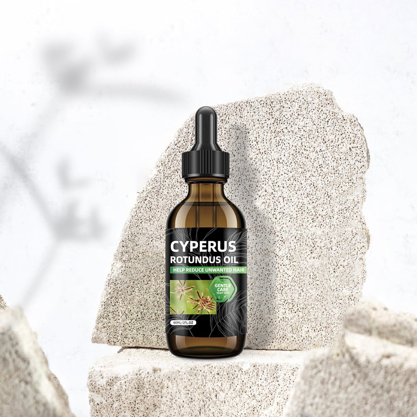 SKSOYT 2 Pcs Cyperus Rotundus Oil for Hair Removal, Natural Cyperus Rotundus Oils to Reduce Unwanted Hair Growth, Soothing & Moisturizing, Shrinks Pores, Smooth Skin Care