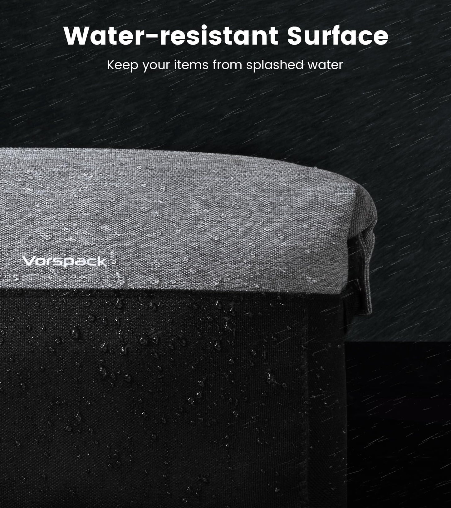 Vorspack Travel Toiletry Bag for Men - Lightweight Mens Toiletry Travel Bag Water Resistant Dopp Kit Shaving Bag for Skincare Toiletries Bathroom Gifts - Black