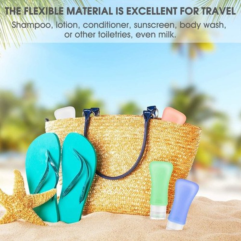 20 Pack Travel Bottles BPA Free TSA Approved for Toiletries 3oz Leak Proof Travel Shampoo and Conditioner Bottles for Toiletries, Silicone Travel Size Toiletries Containers with Toiletry Bag Teapile