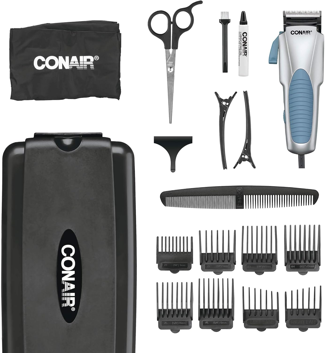 ConairMAN Hair Clippers for Men, 21-Piece Home Hair Cutting Kit