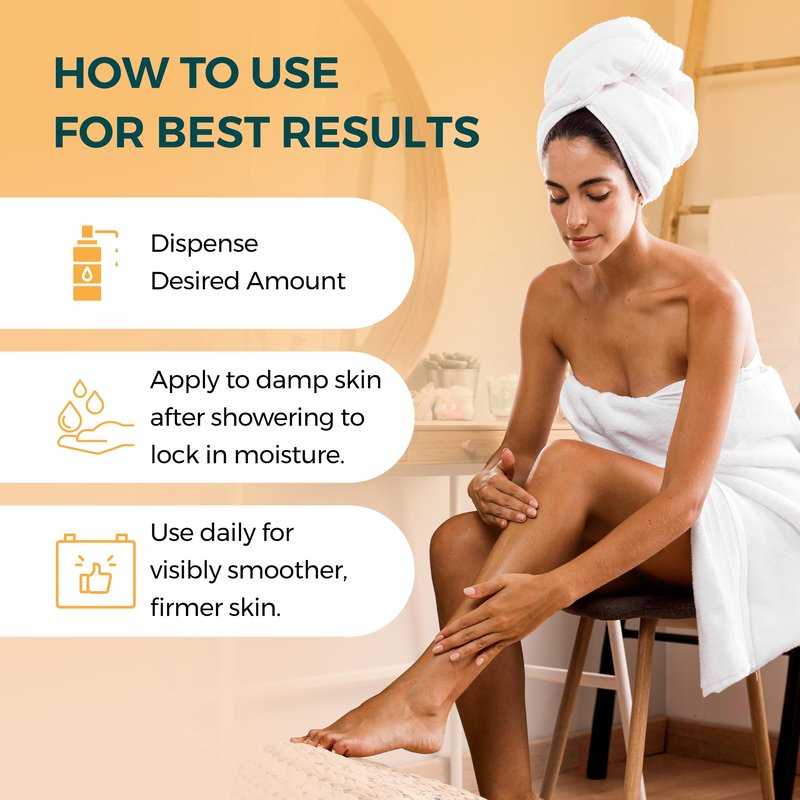 Clinexil After Shower Body Oil for Women- Hydrating & Firming Natural Moisturizer for Dry Skin-Cold Pressed Jojoba, Baobab, Sea Buckthorn & Vitamin E – Non-Greasy, fast absorbing Skin Oil – 3.38 oz