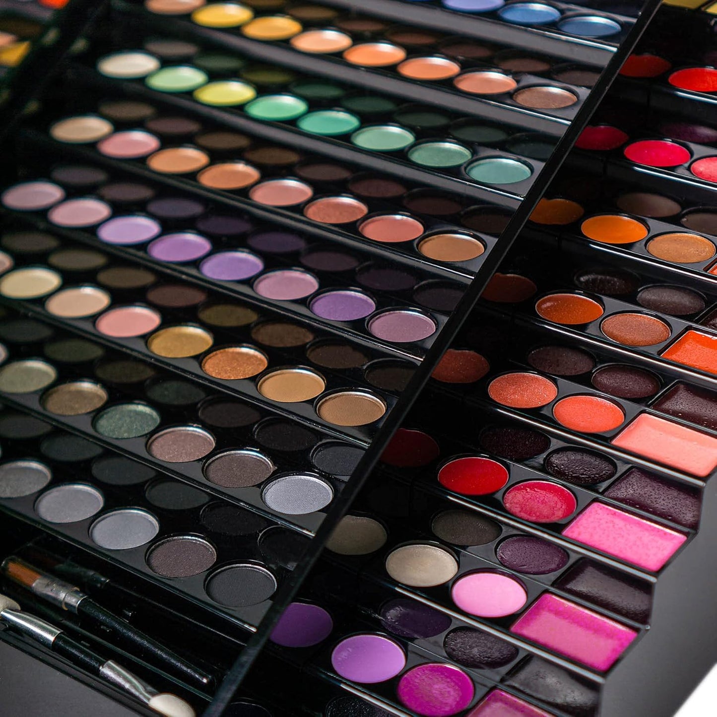SHANY All About That Face Makeup Kit - All in one Beginner Makeup Set - Eye Shadows, Lip Colors, Face Makeup, Cosmetics applicators & More.