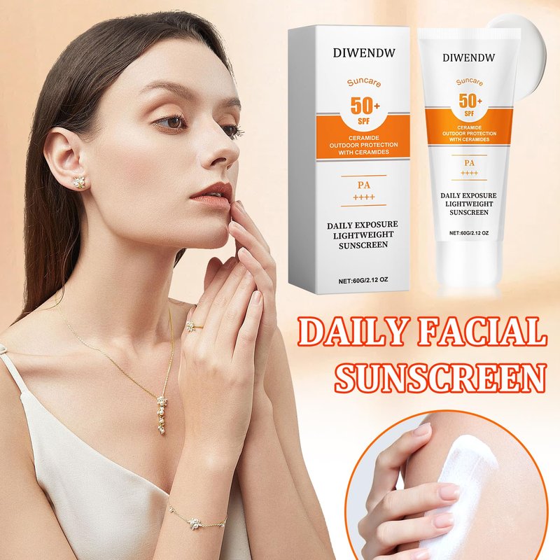 Face Sunscreen SPF 50+ PA++++,Non Greasy Sunscreen Cream for Face and Body,Water Resistant Hydrating Facial Sunscreen Sunblock,Daily Oil Control Face Moisturizer