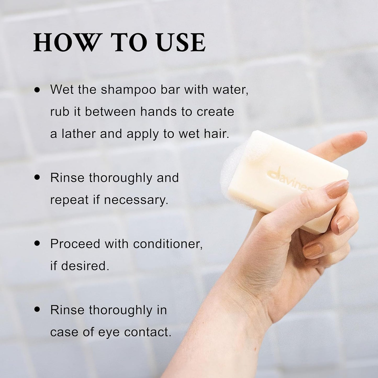Davines Cleansing Bar, Solid Cleansing Shampoo Bar, Body Wash Bar, Packed in 100% FSC Paper Wrapper, Recyclable, and Aluminium Case Holder