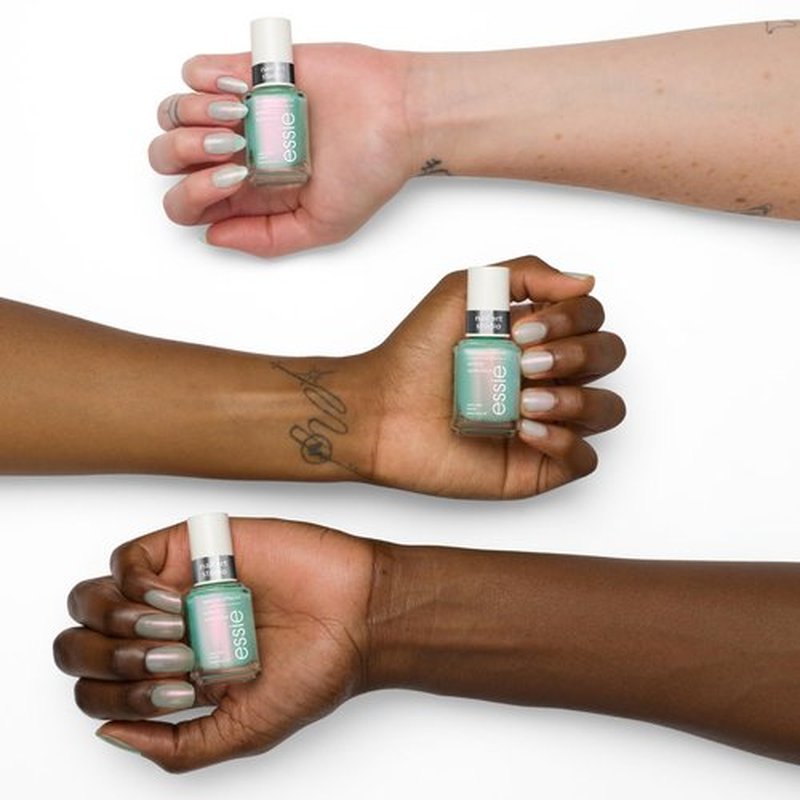 essie Nail Art Studio Special Effects Nail Polish, Chrome, Vegan, Aqua Nail Polish, Mystic Marine, 0.46 Fl Oz