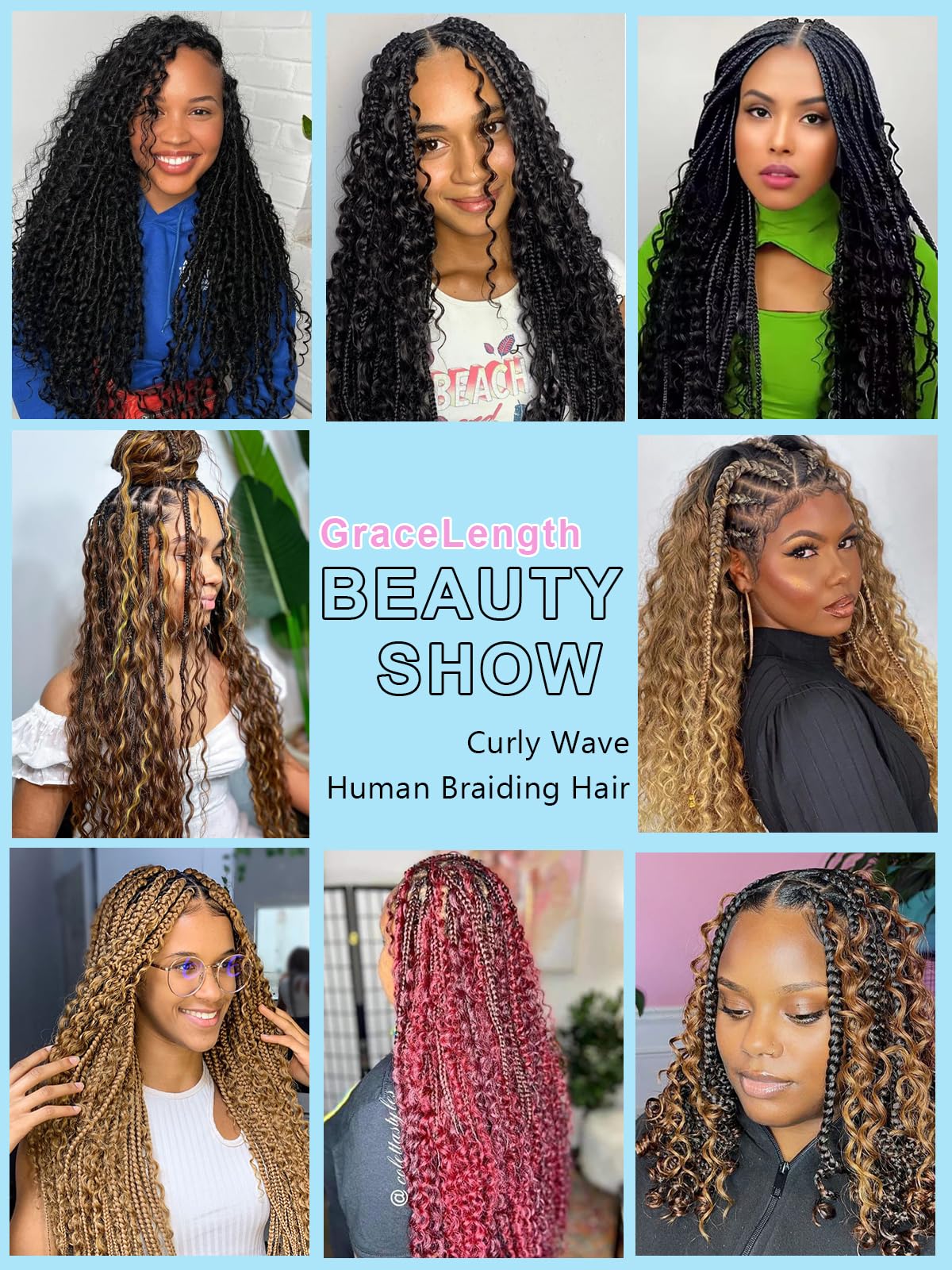 Honey Blonde Human Braiding Hair for Boho Braids 2 Bundles 20 Inch 100g #27 Deep Water Wave Bulk Human Hair for Braiding Wet and Wavy Curly Bundles No Weft Micro Braiding Hair Human Hair Extensions