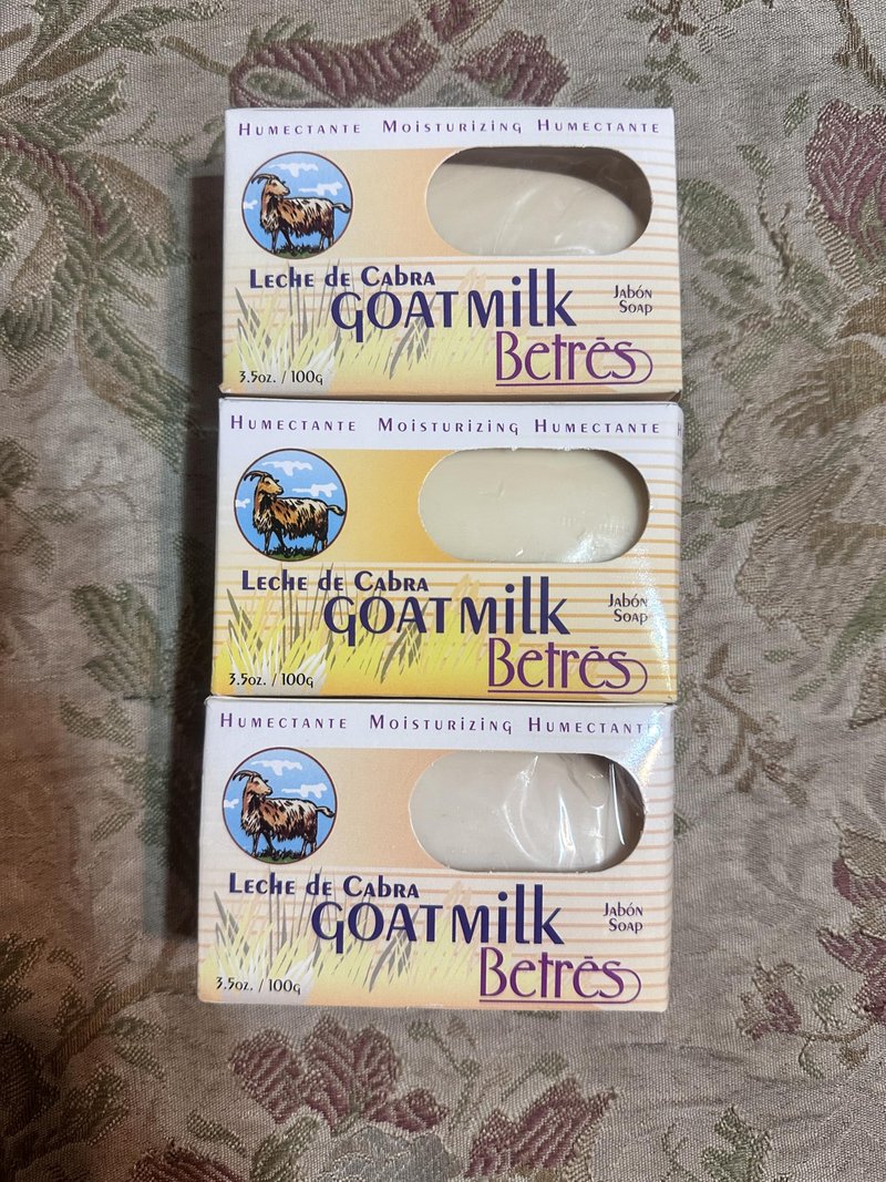 Betres, Goat Milk Bar Soap (3 Pack) 3.5oz
