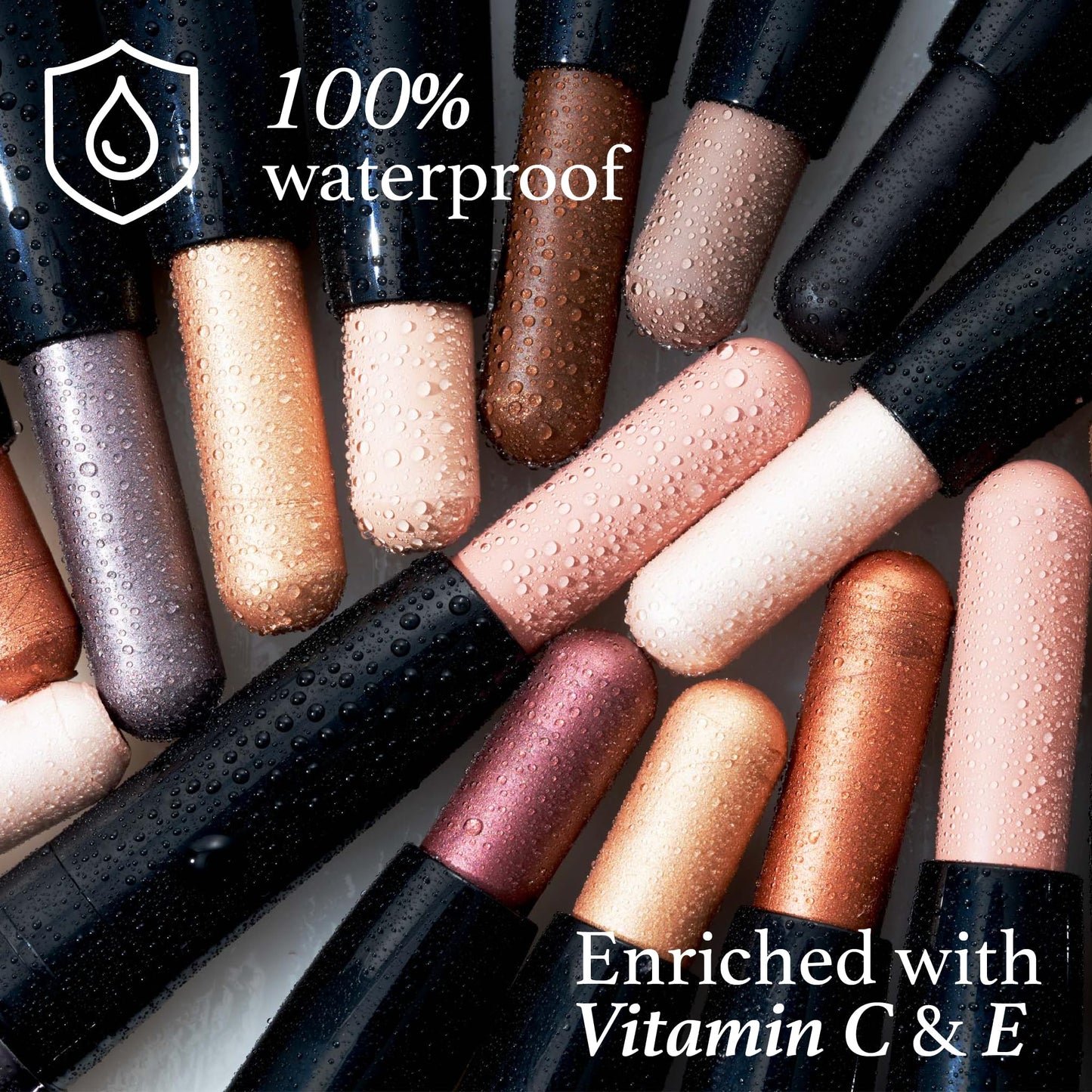 Julep Eyeshadow 101 Crème-to-Powder Waterproof Eyeshadow Stick – Smoky Amethyst Shimmer – Long-Lasting, Crease-Proof, Rich Purple Shimmer Cream Eyeshadow with Built-in Smudger
