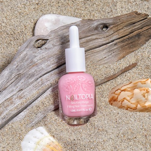 Nailtopia Sea Kelp Ridge Filling and Rejuvenating Nail Treatment - Nail Growth Oil and Cuticle Oil - Vitamin B, C, and D - Natural Nail Care - 0.41 oz (Pack of 2)