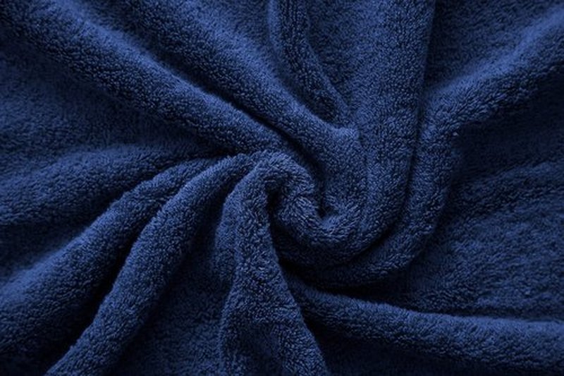 American Veteran Towel, 100% Cotton Turkish 6 Piece Towel Set Luxury Towels Set of 6 for Bathroom Essentials 2 Bath Towels 2 Hand Towels 2 Washcloths, Navy Blue
