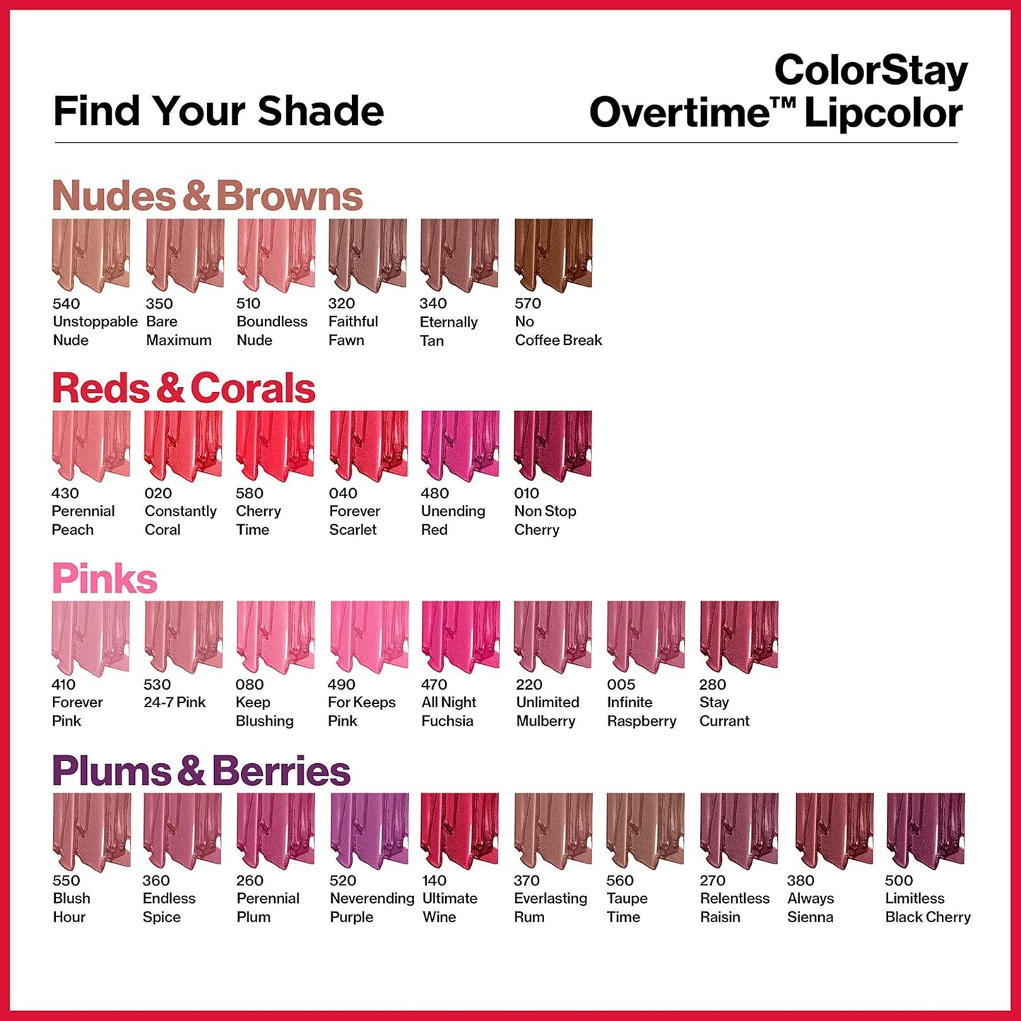 REVLON Liquid Lipstick with Clear Lip Gloss, ColorStay Face Makeup, Overtime Lipcolor, Dual Ended with Vitamin E in Pink, Forever Pink (410), 0.07 Oz