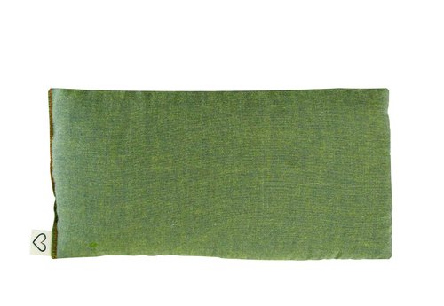 Peacegoods Unscented Eye Pillows (Sampler Pack of 5) - Soft Cotton Gauze Flannel - Filled with Flax Seed Weighted for Yoga Meditation Headache Relief Sleep Massage Bulk - Green Khaki