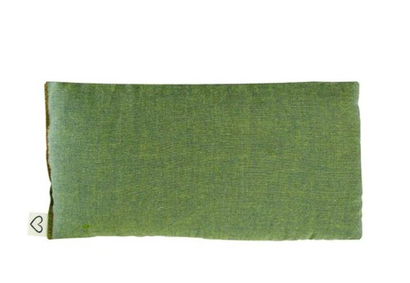 Peacegoods Unscented Eye Pillows (Sampler Pack of 5) - Soft Cotton Gauze Flannel - Filled with Flax Seed Weighted for Yoga Meditation Headache Relief Sleep Massage Bulk - Green Khaki