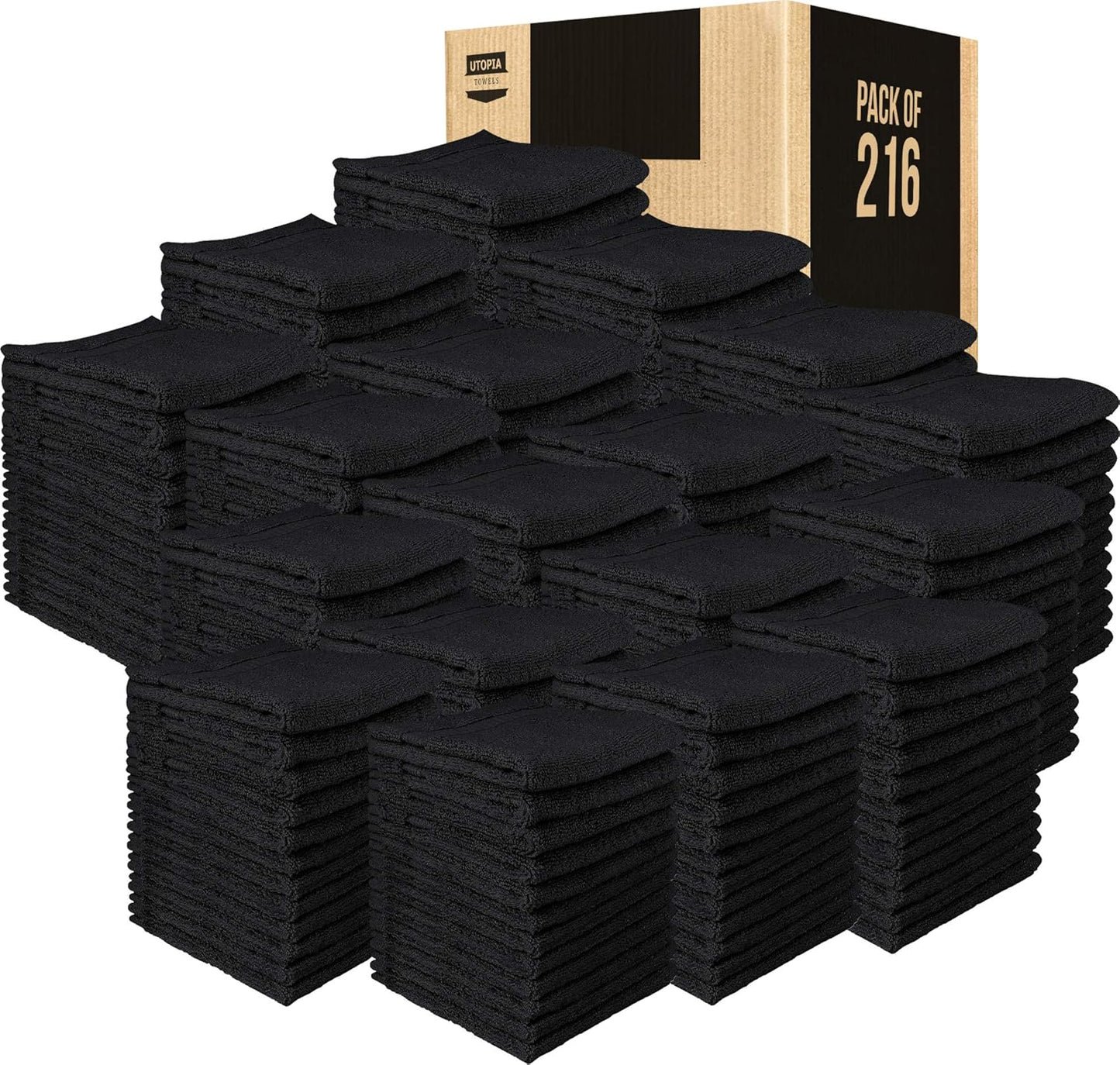Premium 12-Pack Cotton Wash Cloths - Highly Absorbent & Soft 12x12 for Bathroom, Spa, Gym - Plum